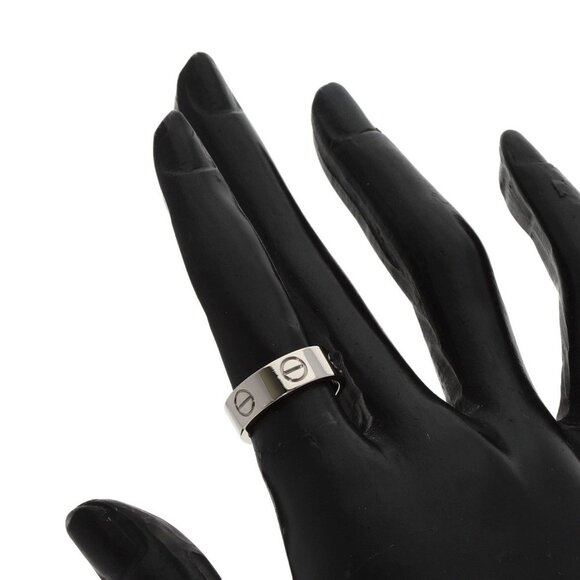 CARTIER 18k White Gold Love Ring #48 - Picture 5 of 7